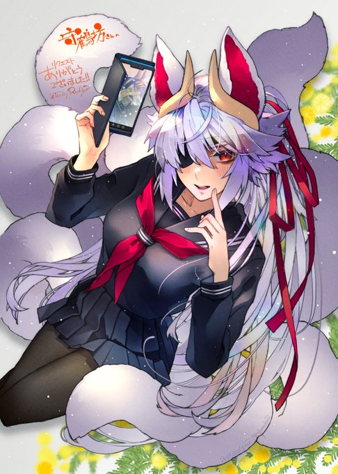 rushaさんに黒セーラークオン描いて貰ったのでみて～!https://t.co/WncjygS9Sx 