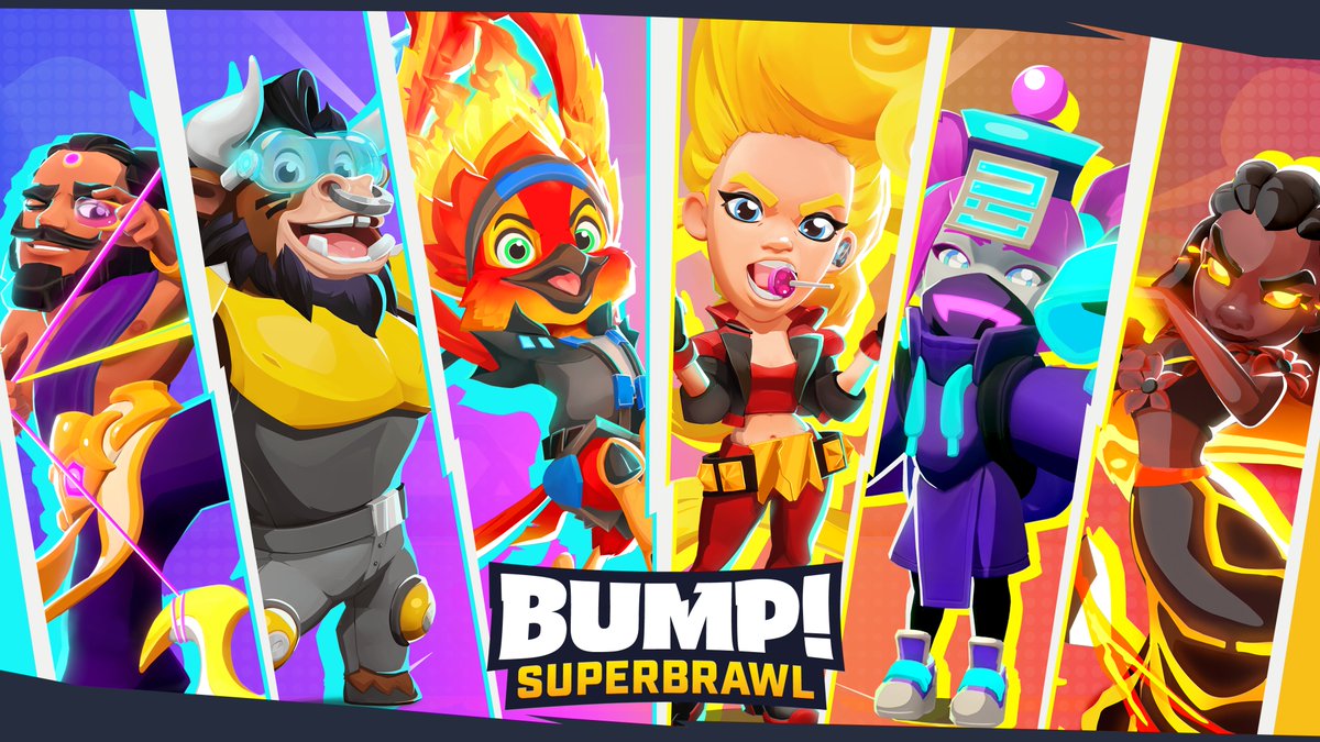 Welcome to BUMP! Superbrawl
A 1v1 action-strategy game in which mythical heroes from around the world compete to become the ultimate champion!

Thank you for joining this page. We will post regularly to keep you informed of upcoming updates 😃