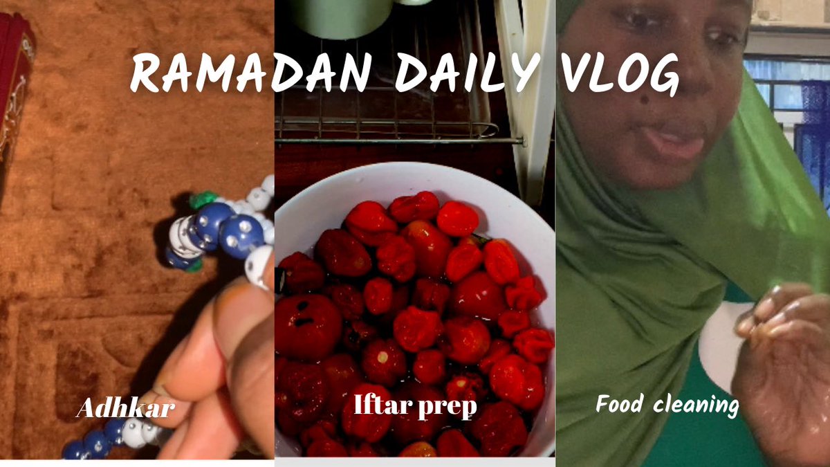 RAMADAN DAILY VLOG #5|  IFTAR & SAHUR PREP + Sallah + Quran Recitation #ramadan #ramadanvlog
youtu.be/lCIW41SwKEs