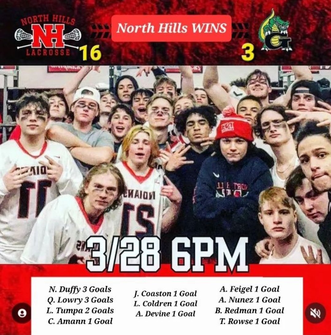 NH Boys Lacrosse (@northhillslax) on Twitter photo 