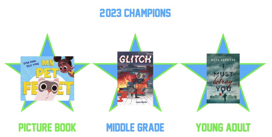 Josh Funk (@joshfunkbooks) on Twitter photo +Congrats to <a href="/LauraMartinBook/">Laura Martin</a> & <a href="/RutaSepetys/">Ruta Sepetys Updates</a>!
A huge thank you to the students, educators, teachers, librarians, literacy specialists, & all who participated in #MarchBookMadness!
And of course THANK YOU to <a href="/TonyKeefer/">Tony Keefer</a> & <a href="/escott818/">Scott Jones</a> who organize the whole thing!
#BooksAlwaysWin +Congrats to <a href="/LauraMartinBook/">Laura Martin</a> & <a href="/RutaSepetys/">Ruta Sepetys Updates</a>!
A huge thank you to the students, educators, teachers, librarians, literacy specialists, & all who participated in #MarchBookMadness!
And of course THANK YOU to <a href="/TonyKeefer/">Tony Keefer</a> & <a href="/escott818/">Scott Jones</a> who organize the whole thing!
#BooksAlwaysWin