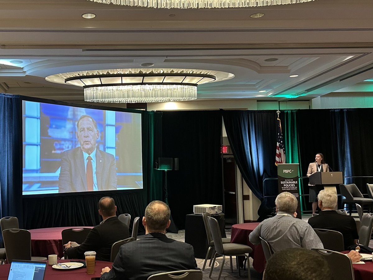 PlantBasedProds's tweet image. Day 3 of #PBPC2023Conference has begun! Today, we’ll hear remarks from @repdavidscott @HouseAgDems leader, @CongressmanGT, Chairman of @HouseAgGOP, &amp;amp; Sen. @JohnBoozman, @SenateAgGOP leader, on Congress’ efforts to pass the 2023 Farm Bill.
