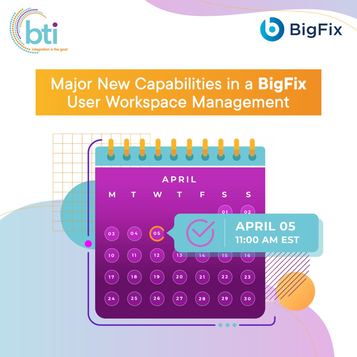 🤩 A new #HCLBigFix webinar is coming for you to understand the new capabilities of User Workspace Management.
👩🏻‍💻 One hour of totally free training from great @‌hclbigfix experts.
🔗 Register now bit.ly/40GxztD 

#Webinar #HCL #BTI #ITSolutions #CyberSecurity #C ...