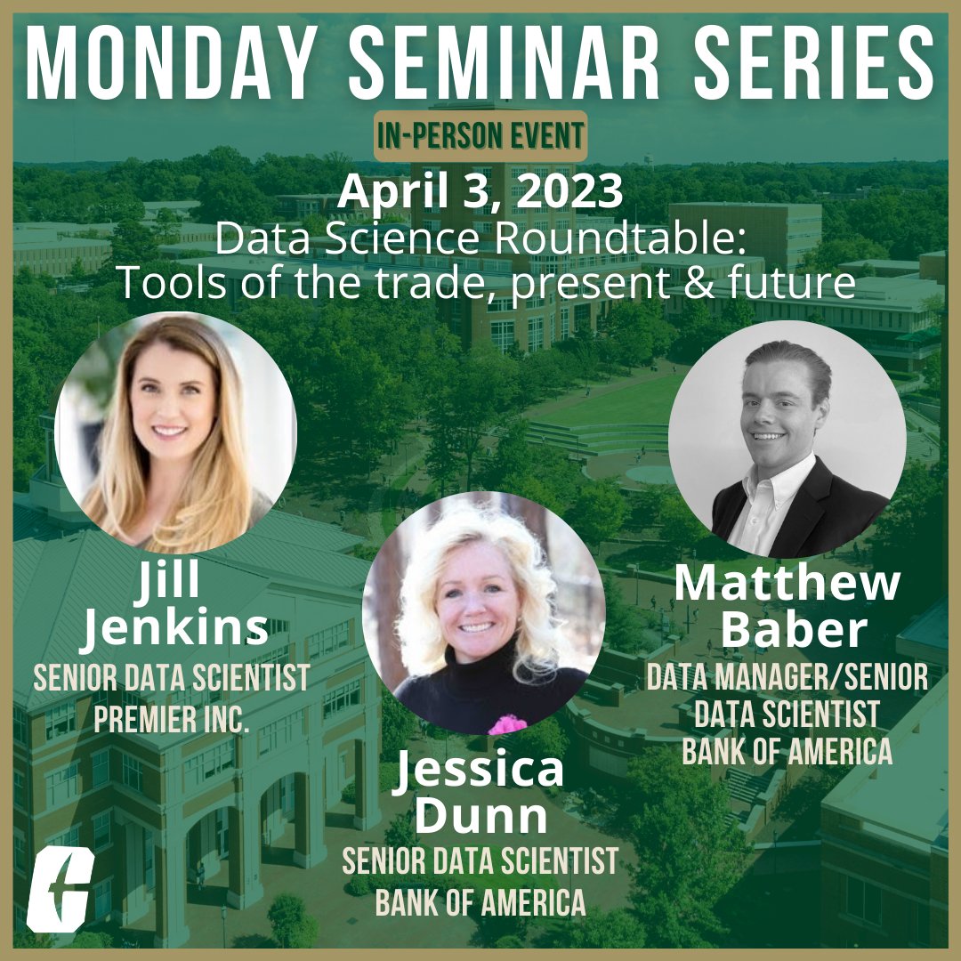 CLTDataScience's tweet image. Join us for a Data Science Roundtable this upcoming Monday, April 3rd. Jill Jenkins (@PremierHA.), Jessica Dunn, and Matthew Baber (@BankofAmerica) will discuss tools of the trade regarding Data Science.
Grab your spot here fal.cn/3wYjf!
