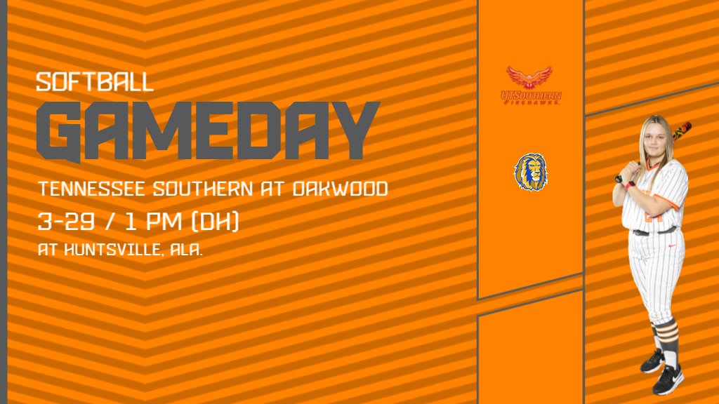 GAMEDAY: Softball travels to Huntsville, Ala. to face Oakwood. #gofirehawks #GameOn