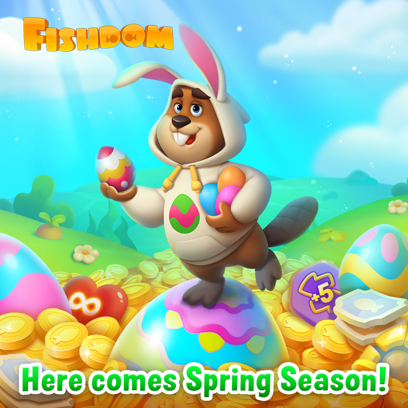 Spring Season is in full bloom! Hop through levels with our Stylish Beaver and collect all the sweet prizes! 🤩