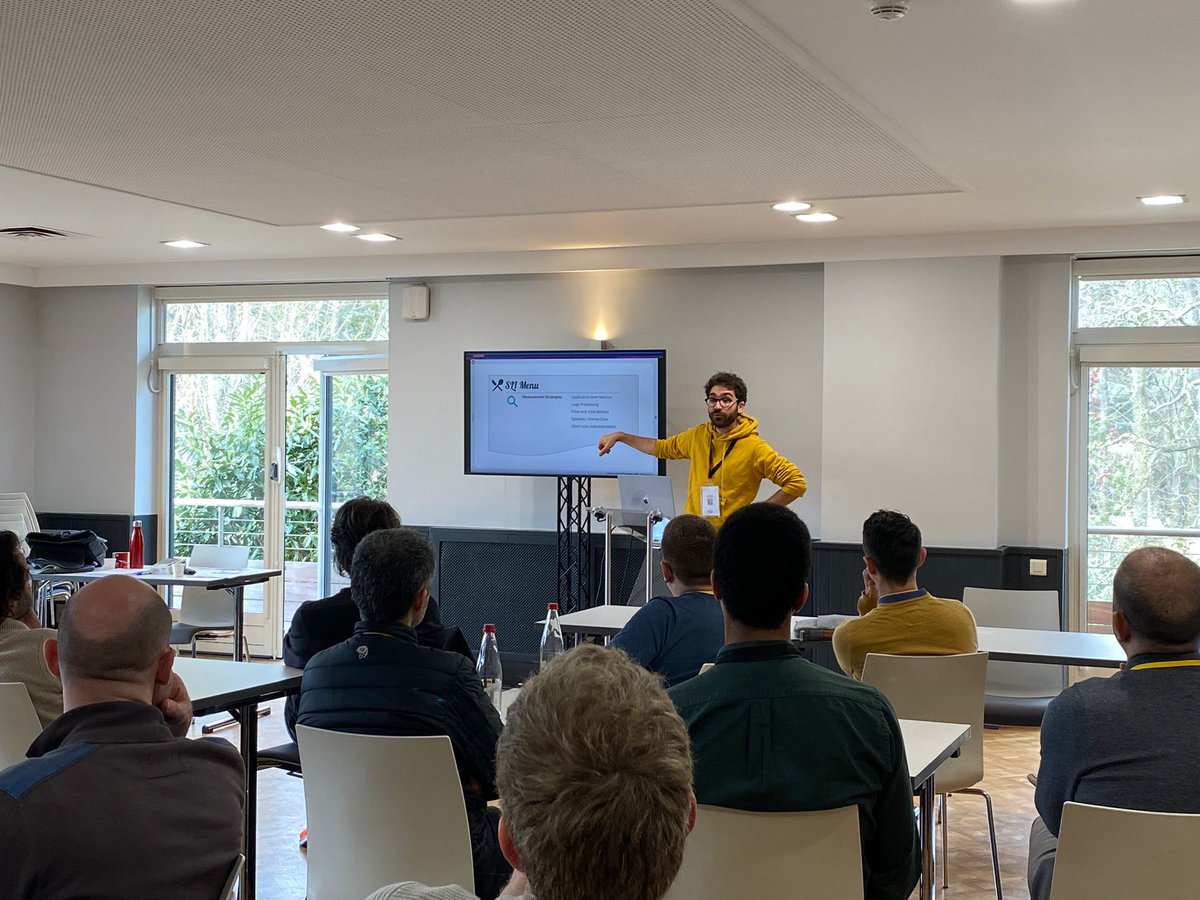 OCTOTechnology's tweet photo. "Améliorer la fiabilité de son système, les SLI/ SLO en action" avec @adriensaunier.
#système #SLI #SLO #LaDuckConf https://t.co/UGEFwYSnpl