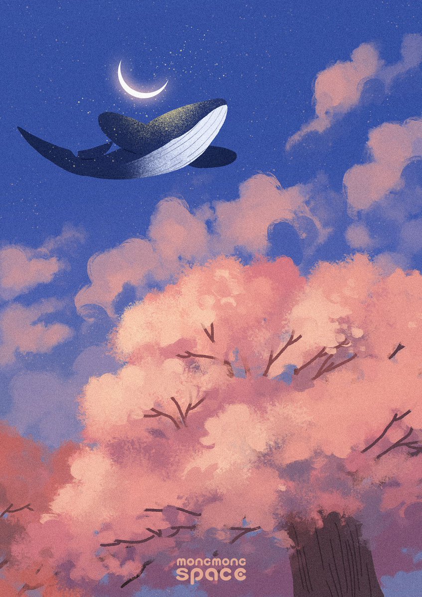 no humans sky moon crescent moon outdoors cloud tree  illustration images