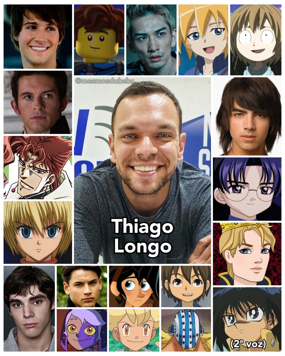Personagens Com os Mesmos Dubladores! on X: Um homem super talentoso que  desde criança fez uma penca de trabalhos ótimos, Thiago Longo é um  excelente dublador! Thiago é conhecido por dublar o