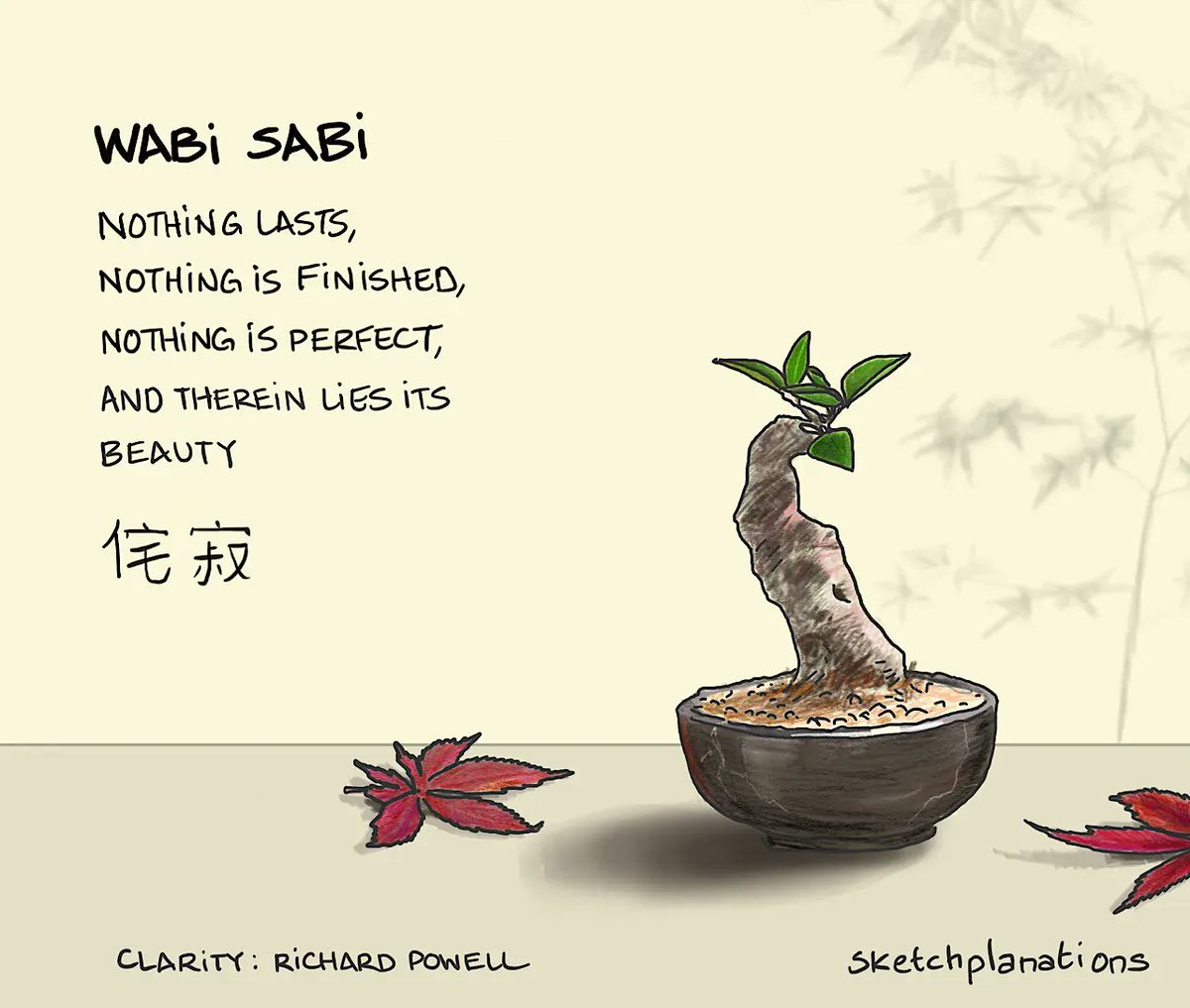 Wabi sabi #mentalhealth #wellbeing #mindfulness #japan