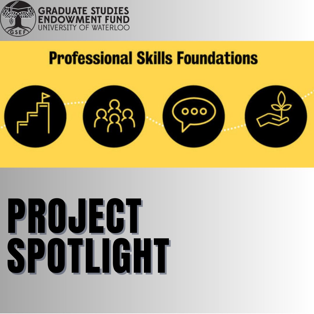 GSEF is happy to support the Graduate Professional Skills Foundation Program for another two years. This is  a comprehensive framework for graduate students to pursue personalized professional development opportunities and to meet specific, measurable career exploration goals.