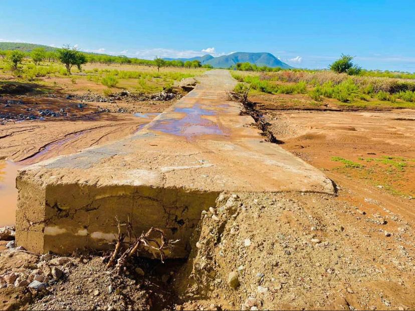 Public caution ⚠️: please be careful when driving between Opuwo and okanguati the roads are damaged due to rain.
