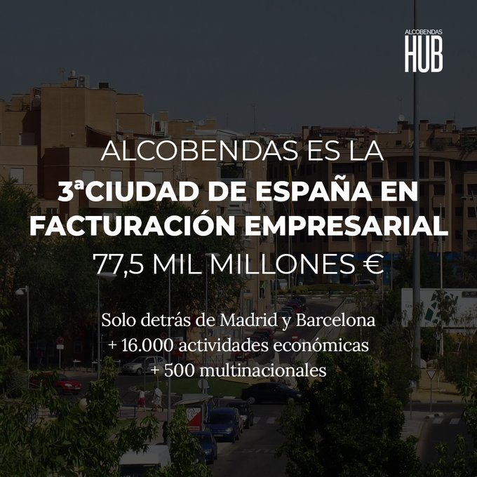 📢¿Sabías que en #Alcobendas hay más de 16.000 empresas, 500 de ellas multinacionales, que reúnen un patrimonio total de 77,5M€ 💰? Por ello es la ciudad idónea para #emprender. 
#startups #ciudadinnovadora