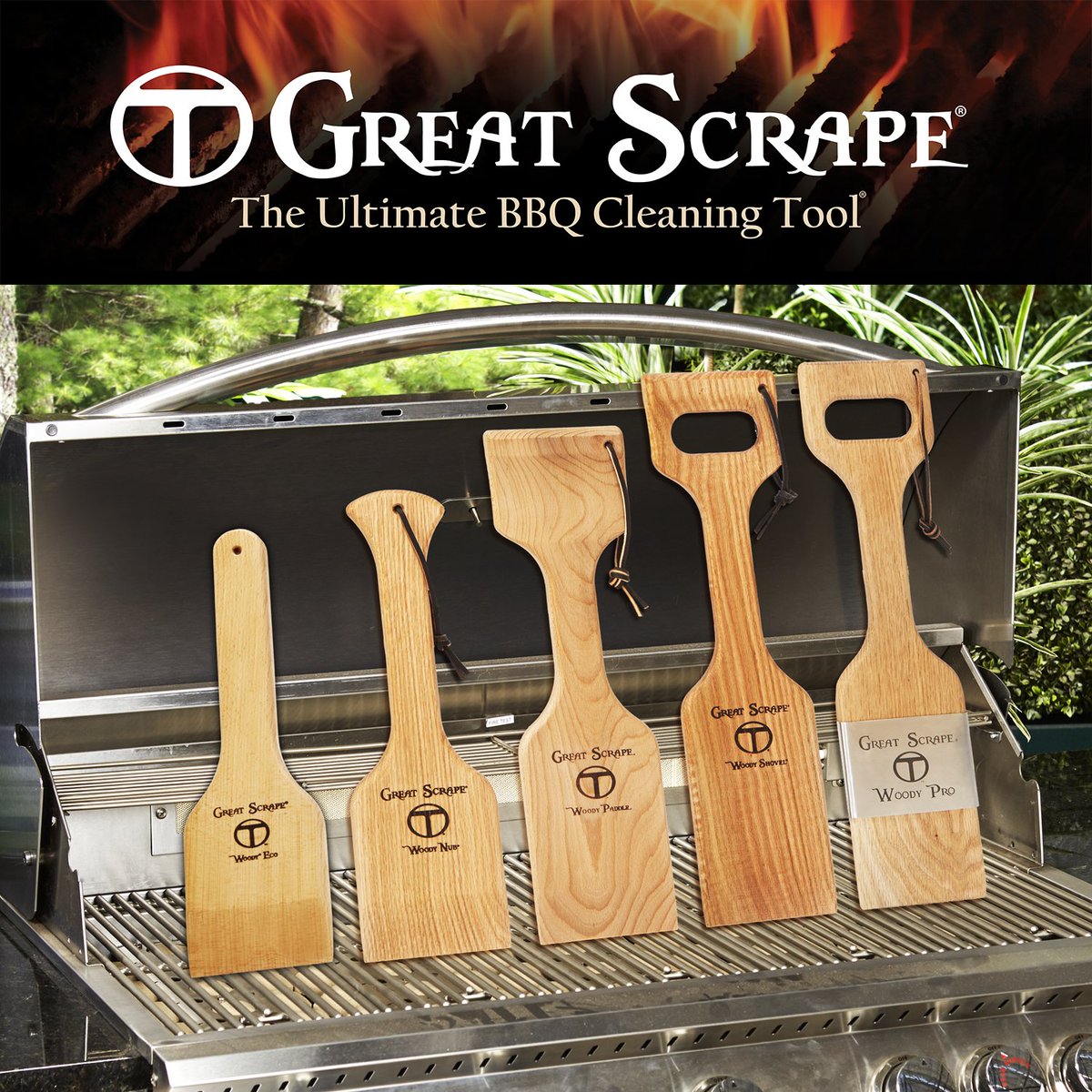 Have you tried the Great Scrape? This amazing grill cleaning tool is perfect for removing the tough grime and grease from your grill grates without damaging them. Say goodbye to wire brushes and hello to the Great Scrape! #grilling #BBQ #GreatScrape