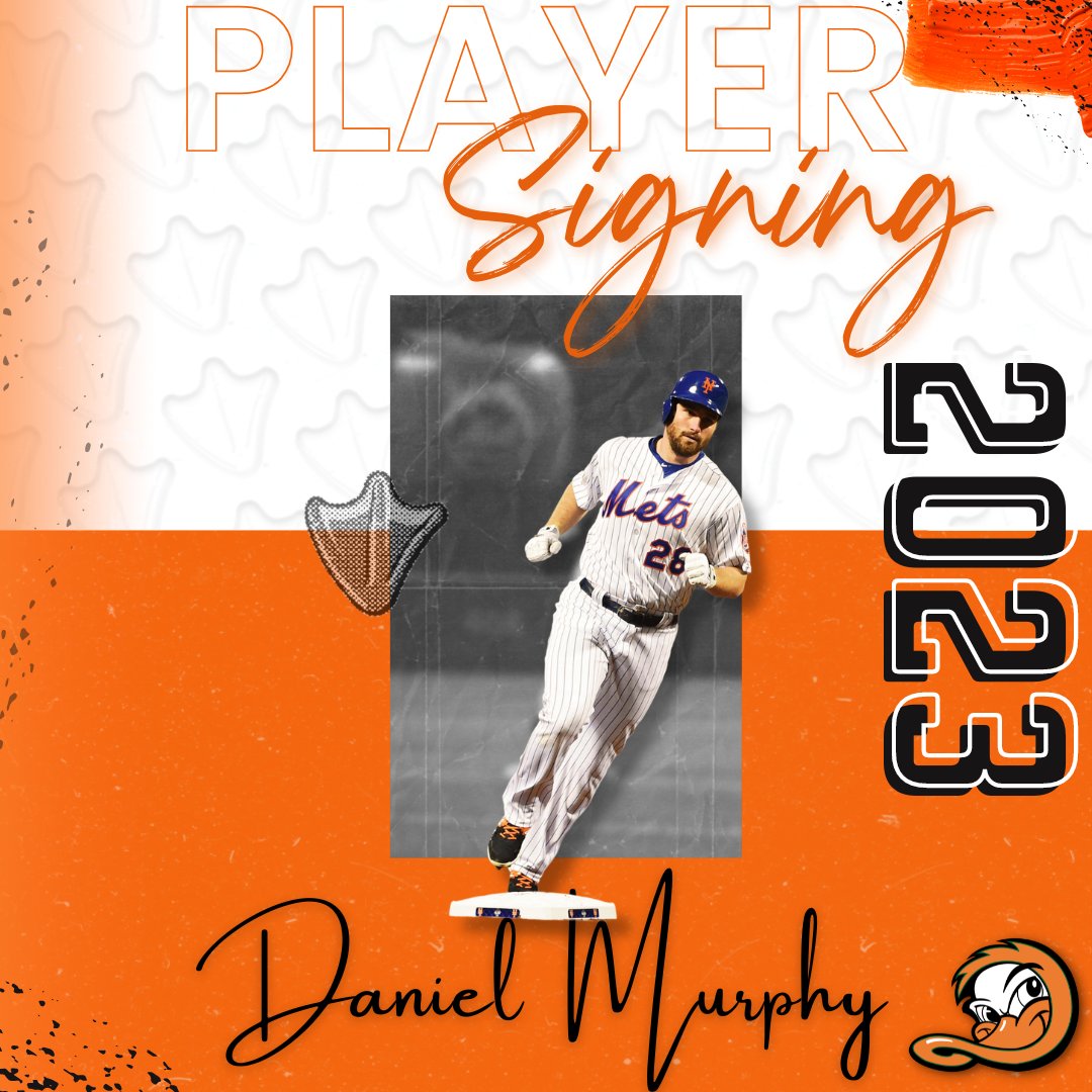 LIDucks's tweet photo. ⚾ 12-year @MLB veteran
⚾ Three-time National League All-Star
⚾ Two-time Silver Slugger
⚾ 2015 NLCS MVP

And now, he's a Long Island Duck! Help us give a warm welcome to the newest member of the Flock, Daniel Murphy!

📰: https://t.co/sHayuNAtH9 https://t.co/8lhCoiHCuZ