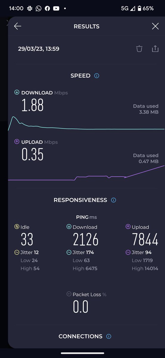 5G in central London <a href="/EE/">EE</a> quite weak, isn't it? #5GSpeed #5G