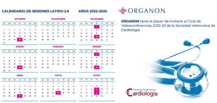 SVCardio's tweet photo. Seguimos con nuestro 🗓 de sesiones #latido en colaboración con @OrganonEspana ❗️

30 de marzo desde @cardioHGUA a las 8:15. Sala Cardiología

Ponente: Dr. José Luis Ibañez Criado

Es la ablación la solución definitiva para los pacientes con terapias adecuadas del DAI?. https://t.co/52twqgbVVC