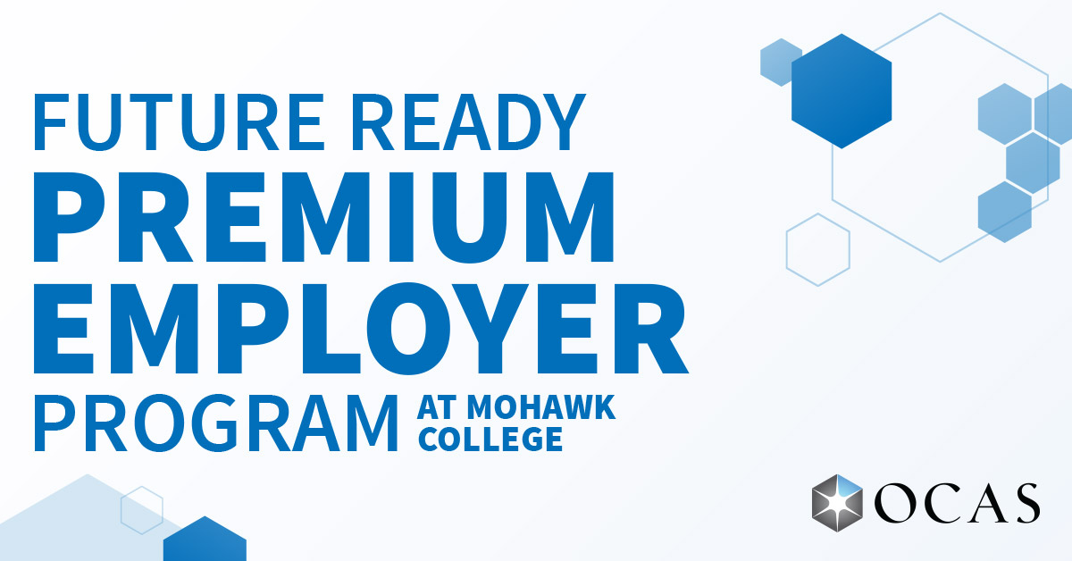 OCASpartners's tweet photo. Our partner @MohawkCollege's Future Ready Premium Employer Program connects college grads and local employers with great results. Learn more: https://t.co/q1rYreNLQp. https://t.co/AYcV3mqAOf