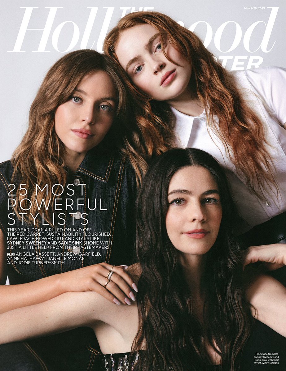 The Hollywood Reporter on X: Sydney Sweeney, Sadie Sink and their stylist  Molly Dickson for THR's #PowerStylist Issue    / X