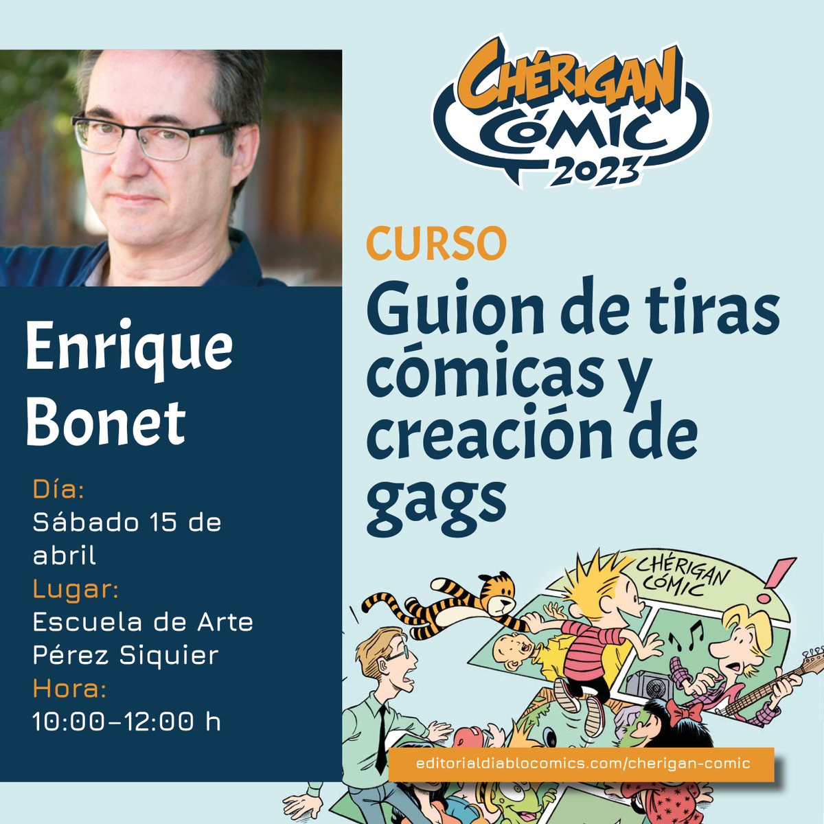 ediablocomics's tweet photo. No te pierdas Curso de Enrique Bonet Vera . 
#cherigancomic #almeria

Inscríbete en 👉🏻 https://t.co/npxQMkYXKz

#cómic #feriadelcomic #comicon #manga
#publicamostucomic #crowdfunding #comicautoeditado #comicindependente
#ilustradores #dibujantes #ilustracion #dibujo #coloristas https://t.co/qh96GbaFCk