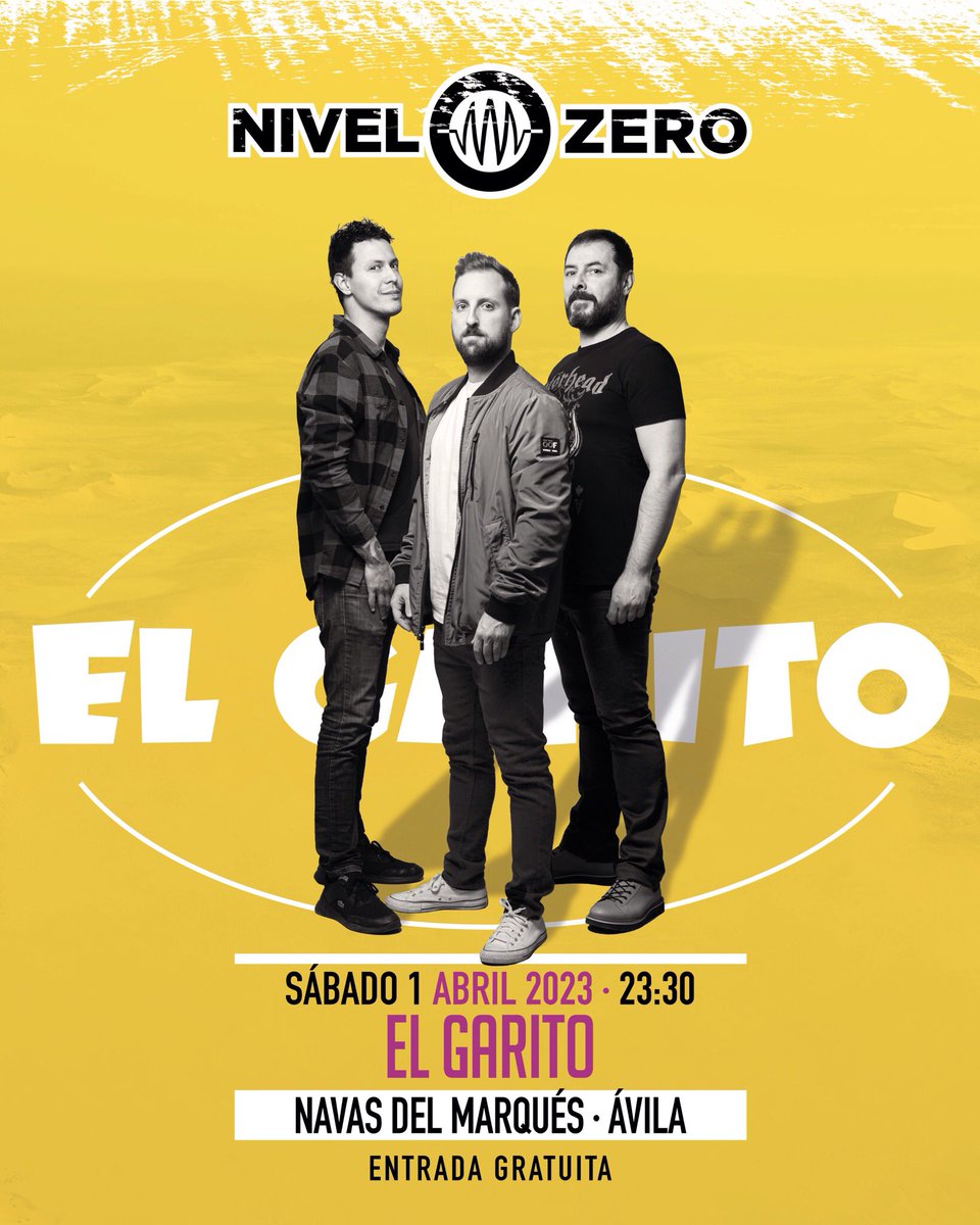 👉🏻 Próxima parada Navas de Marqués (Ávila). Os esperamos en El Garito Rock a partir de las 23:30. ¡Nos vemos!