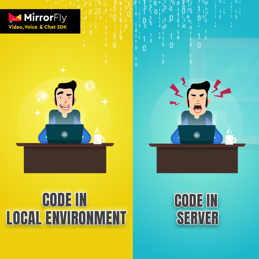 MirrorFlyTeam's tweet photo. A Relatable Moment from every 𝐃𝐞𝐯𝐞𝐥𝐨𝐩𝐞𝐫’𝐬 𝐋𝐢𝐟𝐞!!!!

#productionserver #local #code #server #localenvirnonment #developer #programming #coding #webdevelopment #appdevelopers https://t.co/815rgUMONR