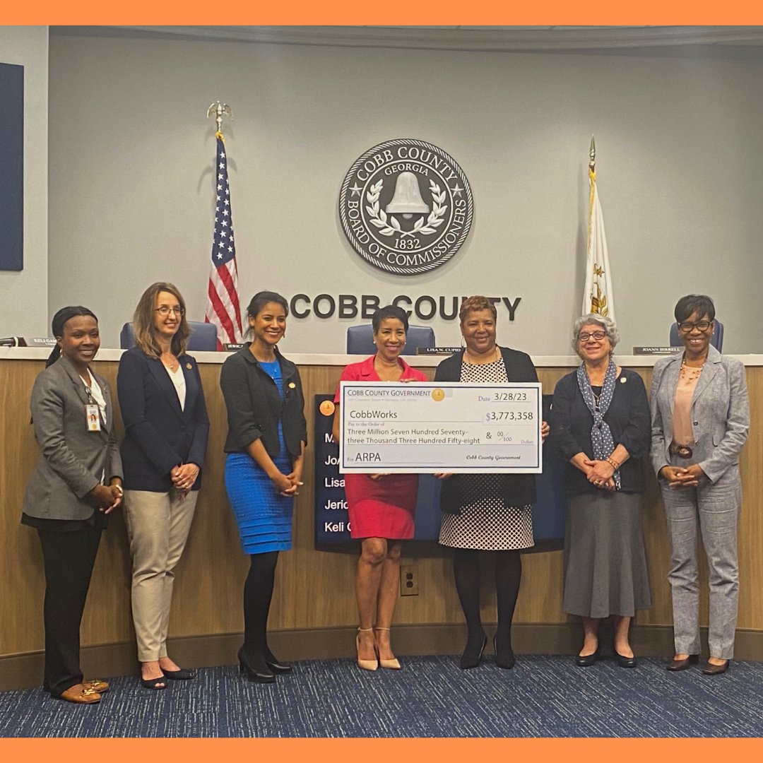 CobbWorks would like to thank the Cobb County Commissioners for supporting our workforce development! Funding will improve literacy, education, employment and training, as well as build talent pipelines for employers.