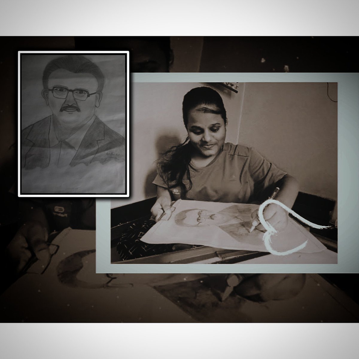 RadhaSr98619968's tweet photo. #spBala #subramanian gari dwaring art by Radha Sri it's me🥰🥰🥰 https://t.co/Z5B3mEfXWP