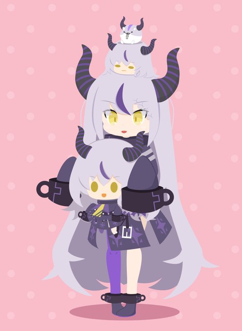 ラプ様 大中小ハム#laplus_artdesu 