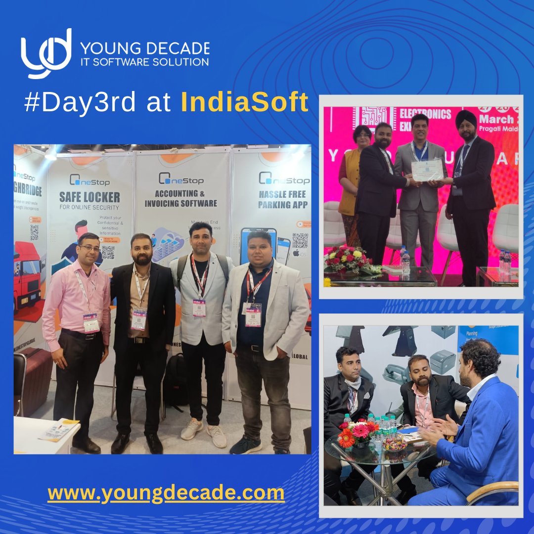 #3rdDay at #Indiasoft2023
'The best preparation for tomorrow is doing your best today.'

#indiasoft2023 #delhi #india #YoungDecadeITSoftware #youngdecade #ExpoReady #Networking #IndustryEvents #software #Mobileapp #Reactnative #ios