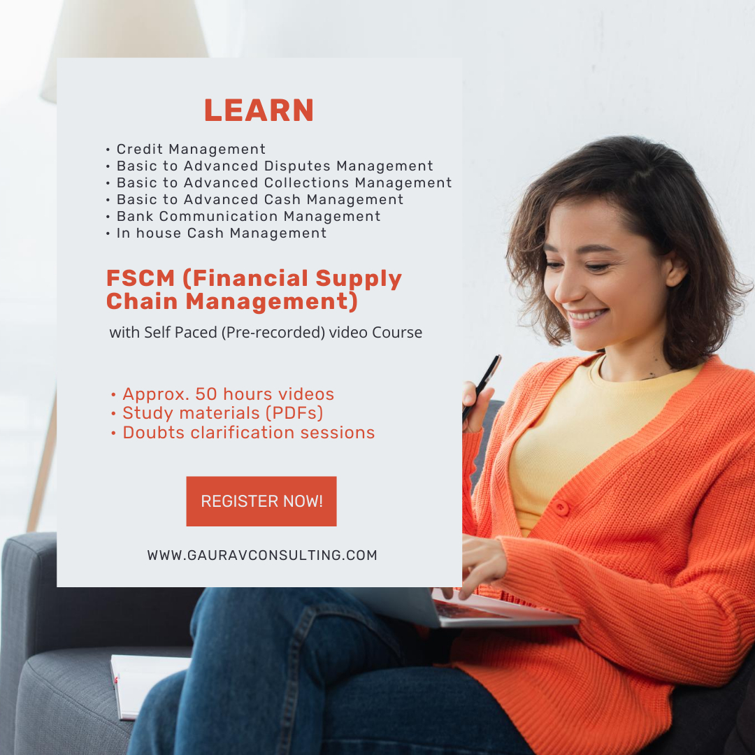 saphanacourses's tweet image. Learn
#CreditManagement, #DisputesManagement, #CollectionsManagement, #CashManagement,  #CommunicationManagement, #CashManagement, #BillerDirect, #TRM (Treasury &amp;amp; Risk Management).

Check course details: lnkd.in/fMdrrk2
Demo video: lnkd.in/dr-U-ZJb