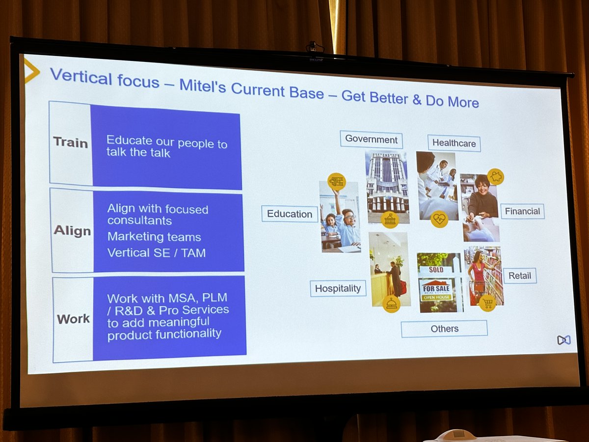 Despite what some analysts say about @Mitel, there is plenty of innovation going on, particularly in vertical markets... #EnterpriseConnect @VirveVirtanen @DaveMichels