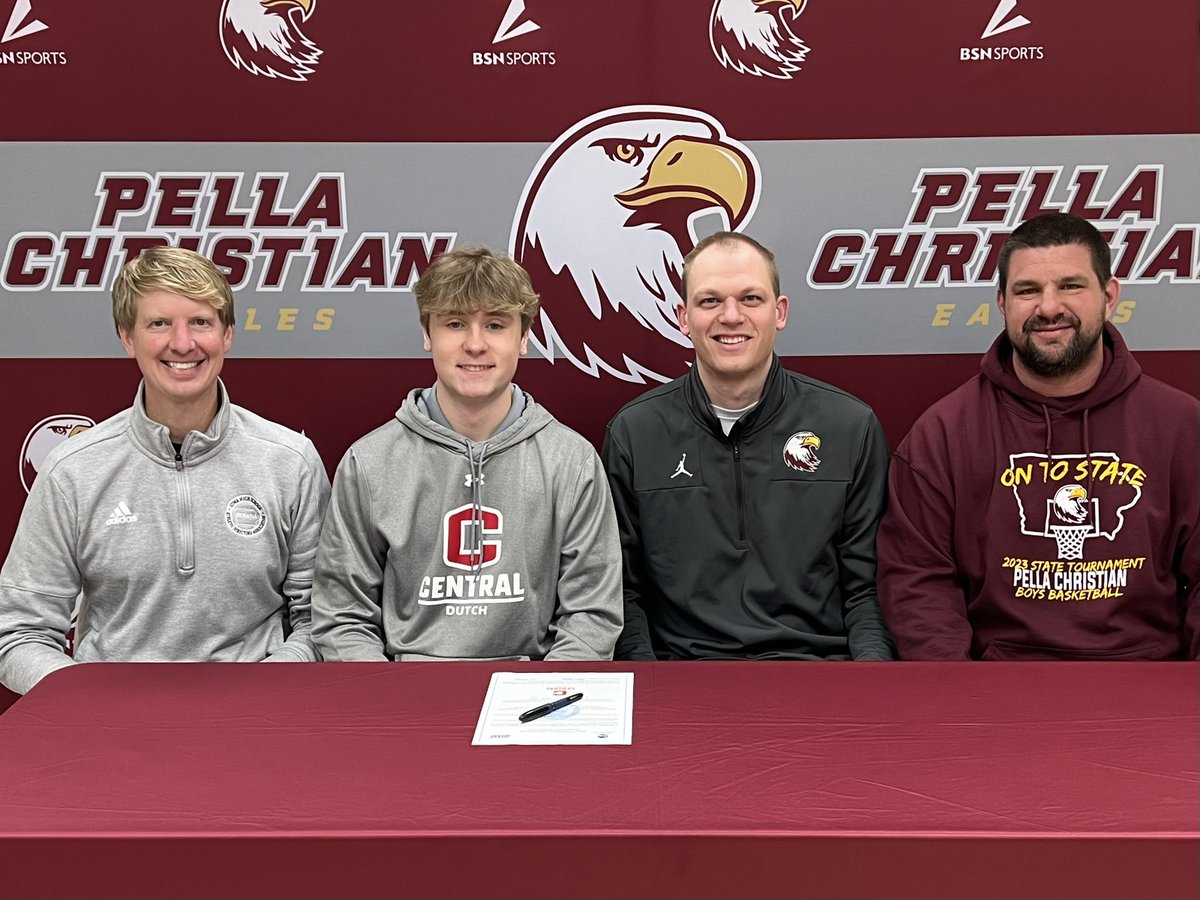 Congratulations to Aiden Stoltz! He has signed a Letter of Intent to join the Basketball Program at Central College. Go Dutch!