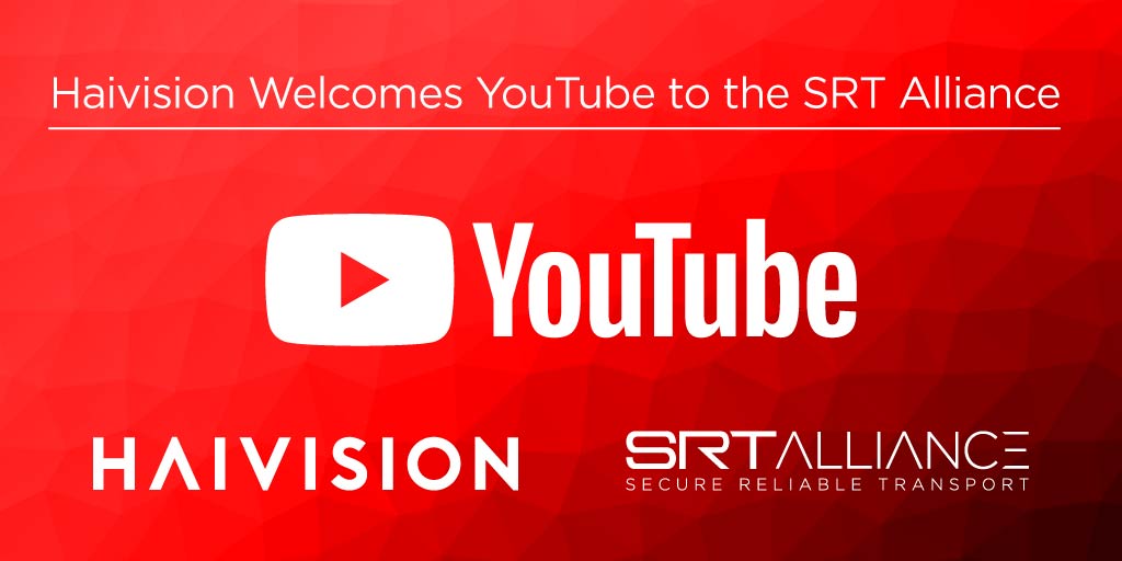 Haivision welcomes <a href="/YouTube/">YouTube</a> to the <a href="/SRTAlliance/">SRT Alliance</a> and reveals the first details of the next SRT InterOp #Plugfest. Read more in the press release: haivision.com/about/press-re…