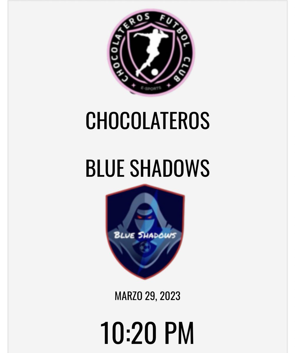 chocolateros_fc's tweet photo. 🍫Nuestros encuentros de hoy🍫 https://t.co/I2ksh5CGkY