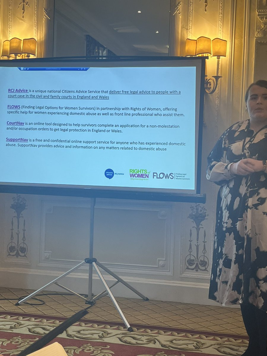 Gudrun Burnet (@gudrunburnet) on Twitter photo Great to hear about partnership between <a href="/FLOWS_Project/">FLOWS | Finding Legal Options for Women Survivors</a> & <a href="/rightsofwomen/">Rights of Women</a>. Give advice on phone & email for survivors & professionals #familylaw. Also have CourtNav which is an online tool to help survivors & SupportNav which is a website to help through the process #DACFestival Great to hear about partnership between <a href="/FLOWS_Project/">FLOWS | Finding Legal Options for Women Survivors</a> & <a href="/rightsofwomen/">Rights of Women</a>. Give advice on phone & email for survivors & professionals #familylaw. Also have CourtNav which is an online tool to help survivors & SupportNav which is a website to help through the process #DACFestival