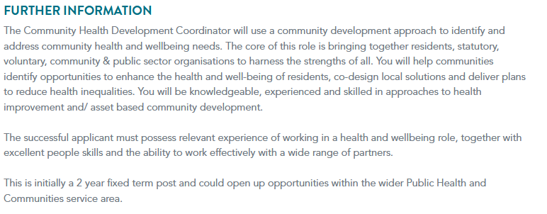 pubhealthjobsuk's tweet photo. Community Health Development Coordinator
Redcar &amp; Cleveland Borough Council
Redcar with hybrid working
£32,020 - £33,820
Closes 17/04

https://t.co/Kv66D4nN3V https://t.co/rvw2Tvl8RE