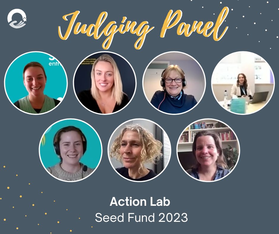 SEIreland's tweet photo. Did you know that graduates of the Ideas Academy and Action Lab have the opportunity to pitch for seed funding at the end of their programme? 

This year's Action Lab Seed Fund pitching took place yesterday, here is the judging panel! ✍💛

https://t.co/xZqTU0Wud5 https://t.co/dwmM9EuLrJ