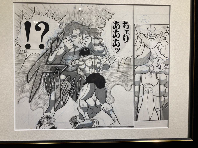 刃牙展行ってきた!
とにかく原画がすごい、こここうやって描いてたのか〜とか、これってトーンだったの!?とか驚きの連続
単行本ではモノクロになってるカラー原稿の色使いも圧巻
その他の展示も刃牙マニアの心を掴むものばかりでした、これで1500円は安い
#刃牙展 