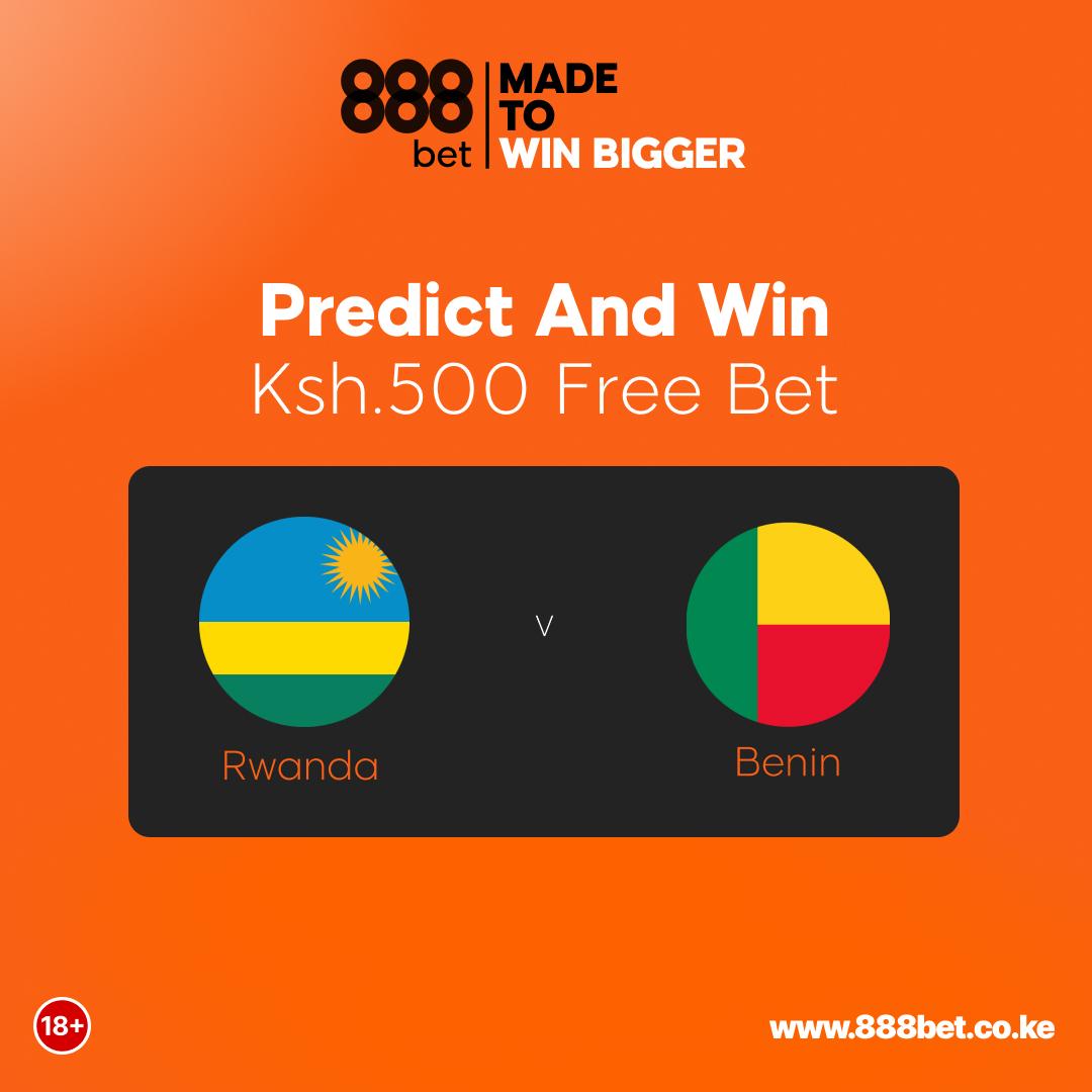 Predict and Win Ksh.500 Free Bet

Follow all the instructions below to qualify: 
✅ Comment with the highest scoring half and last team to score eg H1, Rwanda
✅ Retweet with #ShindaNa888bet
✅ 25 random winners will be credited by Thursday, 7 PM.

#AFCONQualifiers #ChezaNa888bet