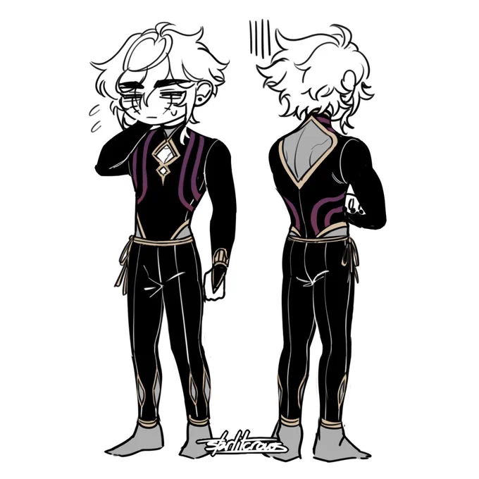 reference sheet + doodles for my grima redesign#robin #grima #fireemblem 