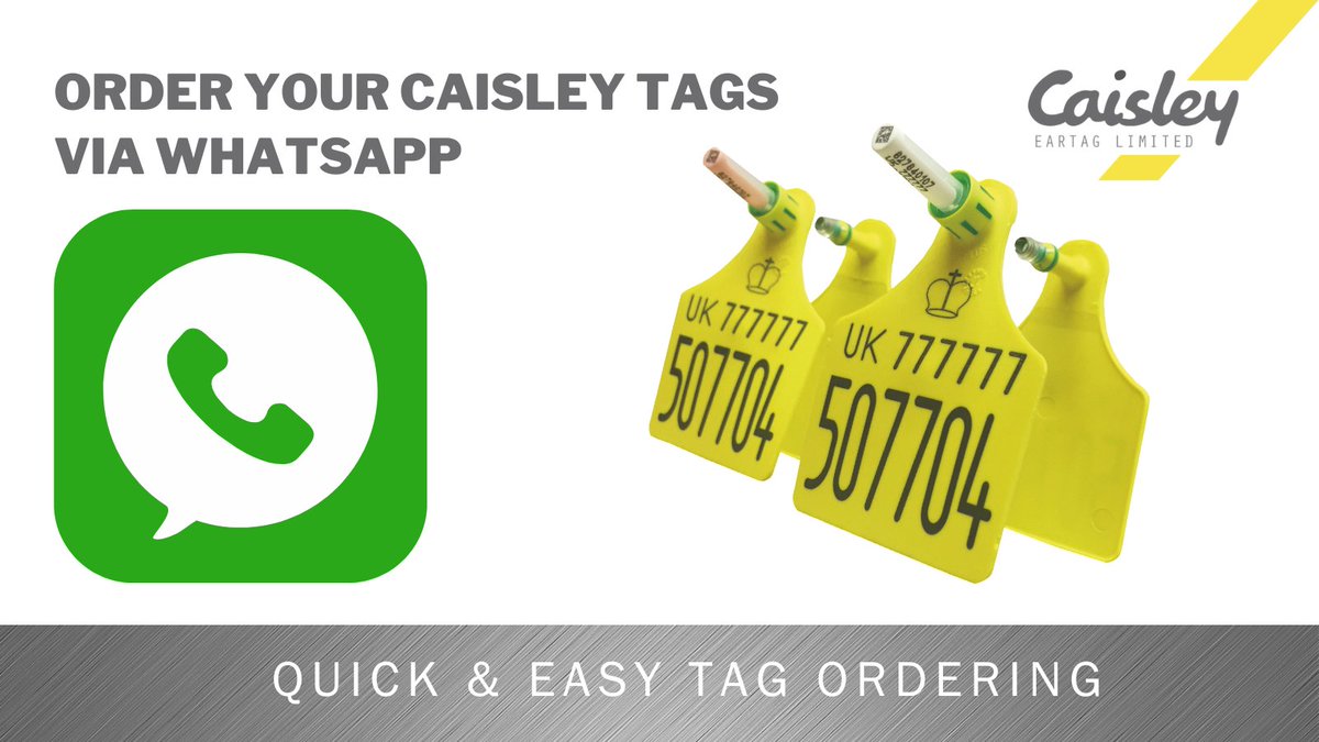 NEW SERVICE ANNOUNCEMENT ‼️
You can now order your tags via Whatsapp
1️⃣Click the link below
2️⃣Add to Contacts
3️⃣Message us when you next require tags, we will need your holding number
wa.me/447443809187

Any questions, chat to us between 8:30 -5:00pm