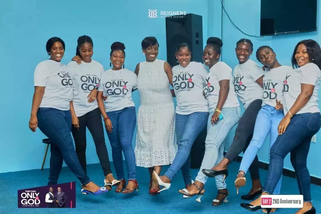 ReignersWC's tweet photo. It all ended in praise. Our REIGNING LADIES looking gorgeous and glorious at this year's  THIS CAN ONLY BE GOD Conference! #Reignersworshipcentre 
#ThiscanonlybeGod
#Reigners@2
#GratefultoGod https://t.co/jHWTg2PLbB