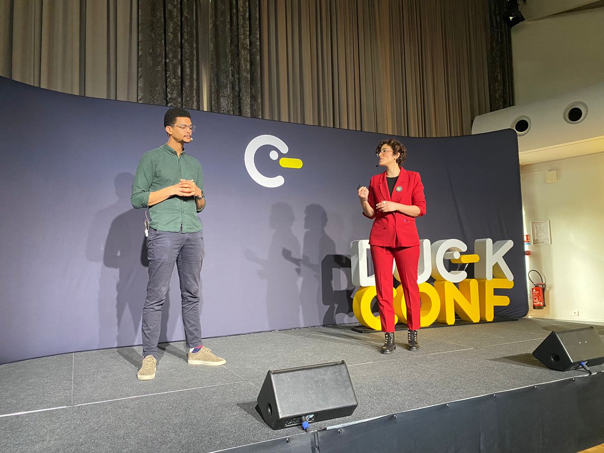 OCTOTechnology's tweet photo. "Pour avancer, il faut que le business comprenne la tech et que la tech comprenne le business ! " 
On parle de #plateformisation et des pièges à éviter avec @hanaamiri_ et Aliou Konteye (@LOrealGroupe) 

#plateformes #REX #LaDuckConf  #LaDuckConf 2023 https://t.co/HQq1IlxShf