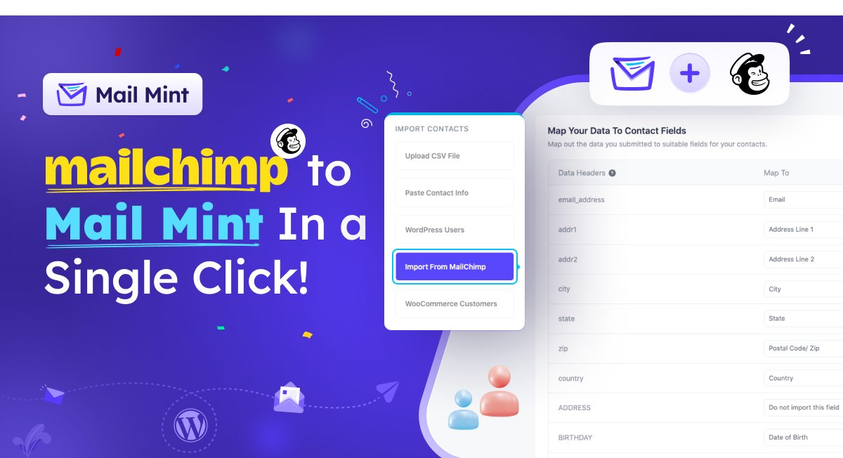 WpFunnels's tweet photo. Exciting news! 🎉

Now you can easily migrate your contacts from #MailChimp to #MailMint! 🤩

Just connect your #Mailchimp account, map out all your contact information &amp; hit import. It's that simple!🚀

Grab Mail Mint at a huge 60% #discount today!
https://t.co/Sj1PVK6nGB https://t.co/5rD1mzAvZM