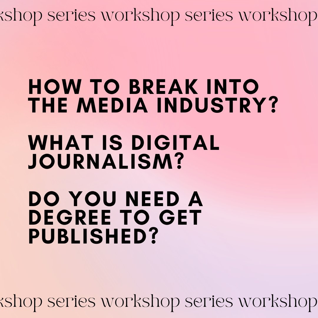 THIS THURSDAY: The final and third How to Get Published expert-led #workshop.

✍️ In this 1.5 hr session, we'll cover how to break into the #mediaindustry with <a href="/chandnisembhi/">chandni</a>, Senior producer at <a href="/PinkNews/">PinkNews</a>.

🗓️ 30 March 6-8pm in #Hackney
🎟️ RSVP for free eventbrite.co.uk/e/how-to-get-p…