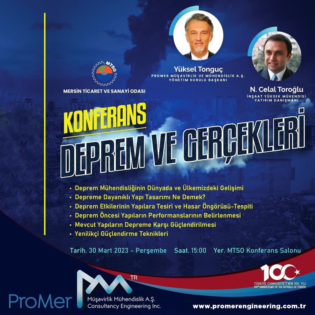 PromerMusMuh's tweet photo. 1)Promer Engineering Chairman Yuksel Tonguc will deliver a speech on the risks of the earthquake and world-class solutions against an earthquake developed by Promer at the conference entitled #engineering #promer #promerengineering #promermmühendislik https://t.co/MZhgPECOCt