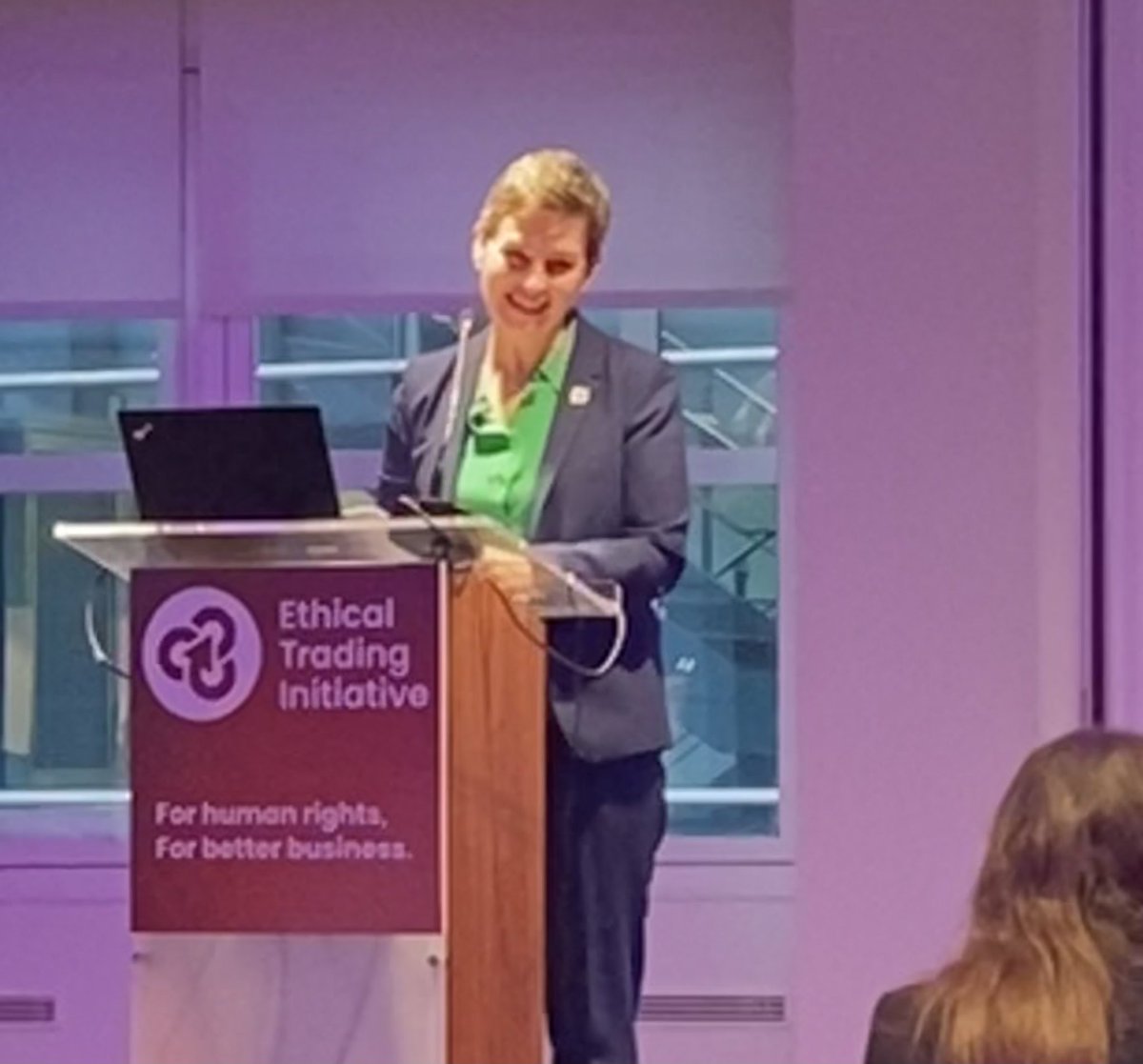 ethicaltrade's tweet photo. Welcoming ETI NGO, trade union &amp; company members to Member Day 2023, @MaryCreagh_ reflects on the last 25 years of ETI, its relevance, pertinence &amp; capacity to tackle the #bizhumanrights opportunities &amp; challenges we face today. https://t.co/dJCh4zd9G8