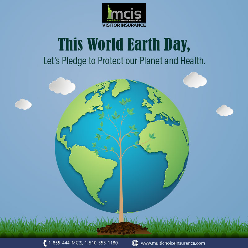 This #WorldEarthDay, let's join hands to protect our planet and health. Choose #VisitorPLANS for Visitor Insurance and a greener future.