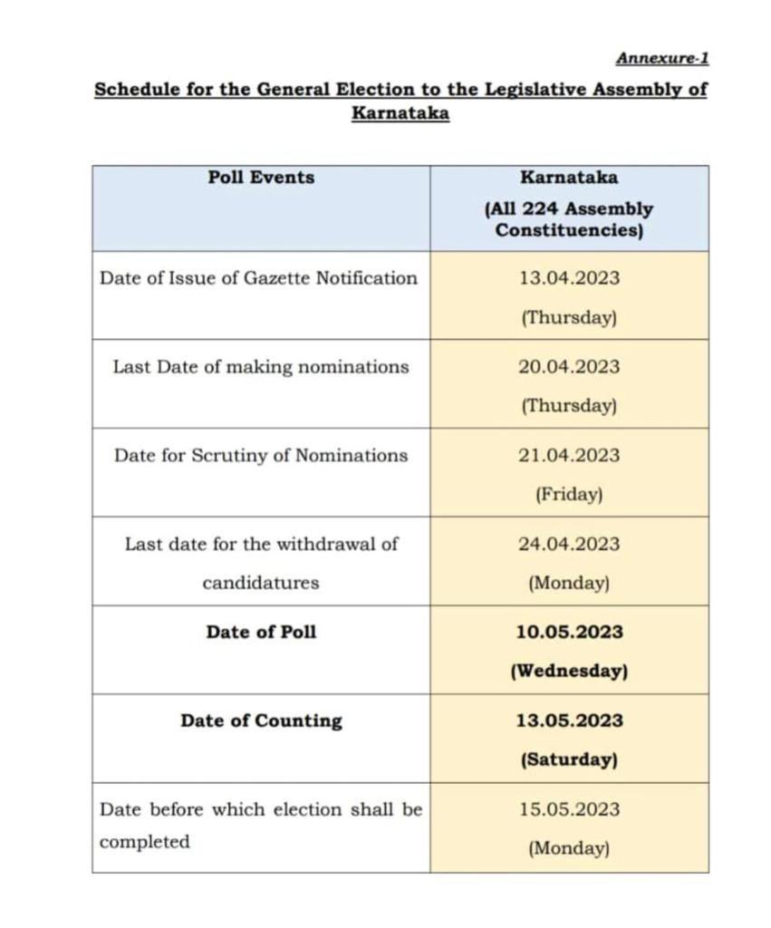 MeKushalappa's tweet photo. The dates for Karnataka’s festival of democracy has been announced

Let’s vote for development, a better society, futuristic thought &amp; nationalistic ideology https://t.co/5zXhAwOczf
